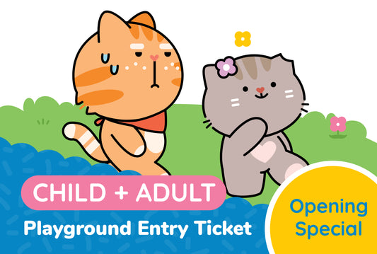 Playground Entry Ticket: Child + Complimentary Adult Ticket
